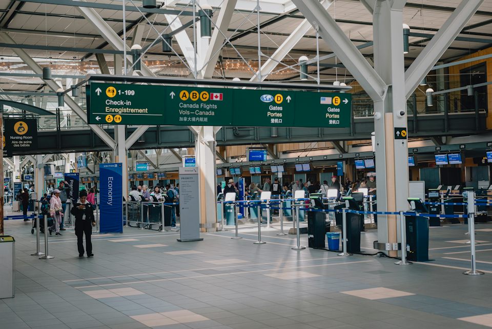 International airport terminal